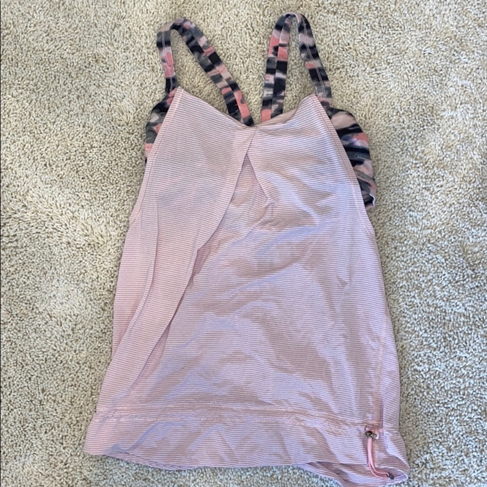Lululemon tank with attached sports bra